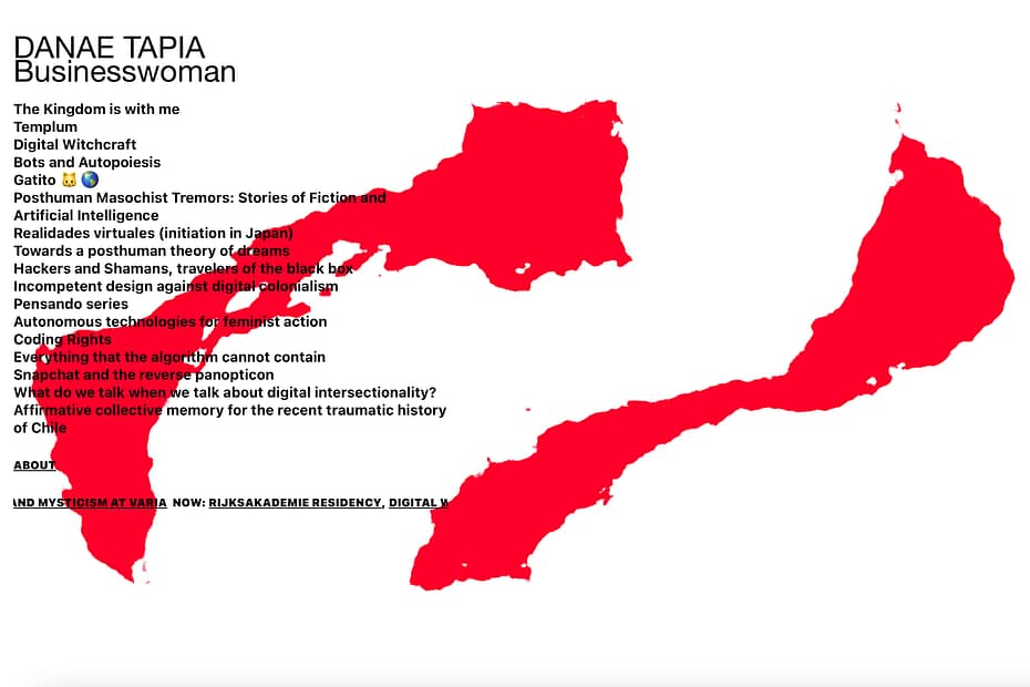 text and website hyperlinks over interactive map